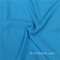 Tissu PD en mousseline de soie micro spandex bleu